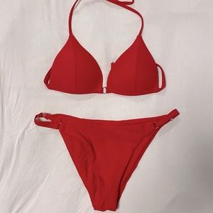 Red bikini set (wore once)